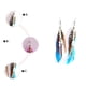 thumbnail image 2 of Minnieouse Pendientes de plumas para mujer, adorno de gota de oreja larga con estilo para mujer, colgante de penacho, decoración colgante, pendiente Ropa, zapatos y accesorios Miscelánea Marrón Minnieouse AP010301-10, 2 of 6