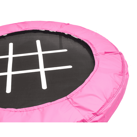 JumpKing Trampoline 4-Foot Bouncer for Kids, Pink Tic-Tac-Toe