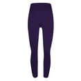 thumbnail image 4 of DDAPJ pyju Buttery Soft Leggings for Women Strechy High Waist Workout Yoga Pants Solid Color Lounge Athletic Tights Lightweight Casual Milk Silk legging Deals of The Day Purple XXL, 4 of 5