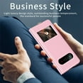 thumbnail image 2 of for Samsung Galaxy Z Fold 3 Maghetic Flip Folding Stand Case with Window View High Classy Luxurious Business Leather, Full Body Protective Slim Cover For Samsung Galaxy Z Fold 3,Lychee Pink, 2 of 7