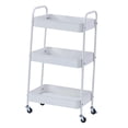 thumbnail image 2 of Carrito con ruedas, organizador de unidades, multifuncional, resistente, con asa, carrito de almacenamiento de metal para cocina, 2 of 9