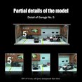 thumbnail image 3 of 1/64 Diorama Car Garage Model, LED Lighting Parking Lot Scene Building Model, Diecast Modell Cars Display Case, Gift, Toy, 3 of 10