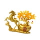 thumbnail image 4 of Estatua de caballo del árbol del dinero del Feng Shui, coleccionable, adorno decorativo, lingote del zodiaco Dorado, 4 of 8