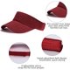 thumbnail image 2 of Solskyddskeps - Keps för kvinnor med hästsvans, Sport utomhus enfärgad keps, Justerbar twill golf tennis keps för män, 2 of 4