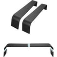thumbnail image 2 of Historyli 2 Pack Tandem Axle Trailer Fenders Fit 13"-15" Tires,72-7/8"x10-1/4"x13" Detachable Double Axle Trailer Fenders,Split Design,Diamond Tread Plate for Car Hauler,Black, 2 of 7
