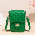 thumbnail image 5 of Bolso de hombro único para mujer Bolso bandolera con entramado Bolso para teléfono móvil, 5 of 5