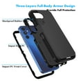 thumbnail image 3 of Galaxy A15 5G Cases, Sturdy Phone Case for Samsung A15 5G 6.5", Njjex Full-Body Shockproof Protection Heavy Duty Armor Hard Plastic & Shock Absorption Rubber Rugged Bumper 3-in-1 Case Cover - Black, 3 of 6