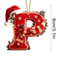 thumbnail image 3 of Yeciiwht Christmas 26 Letters Ornaments – Santa Hat Alphabet Xmas Tree Hanging Decorations, Holiday Party & Home Gift, 3 of 7