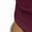 Wine Red, variant on Women'S Y2K Lace-Trimmed Fitted Cropped T-Shirt Top Playful Blouse for Cute Fairy Style Pink M