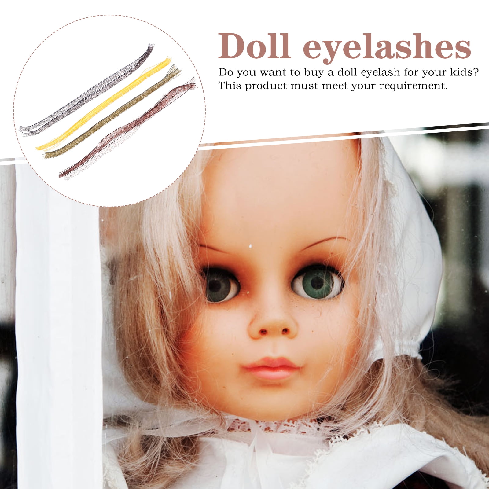 Toy Decor Dolly Accessories Fake Lashes Doll False Eyelashes Eye Lash