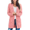 thumbnail image 3 of Women‘s Long Sleeve Cable Knit Cardigan Sweaters Open Front Winter Outwear, 3 of 7