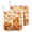 Yellow, variant on Fall Orange Pumpkins Pot Holders for Kitchen Heatproof Potholder, 2 Pack Thanksgiving Gnomes Maple Leaves Hot Pads Multipurpose Oven Pads Terry Cloth Potholders Trivet for Cooking and Baking
