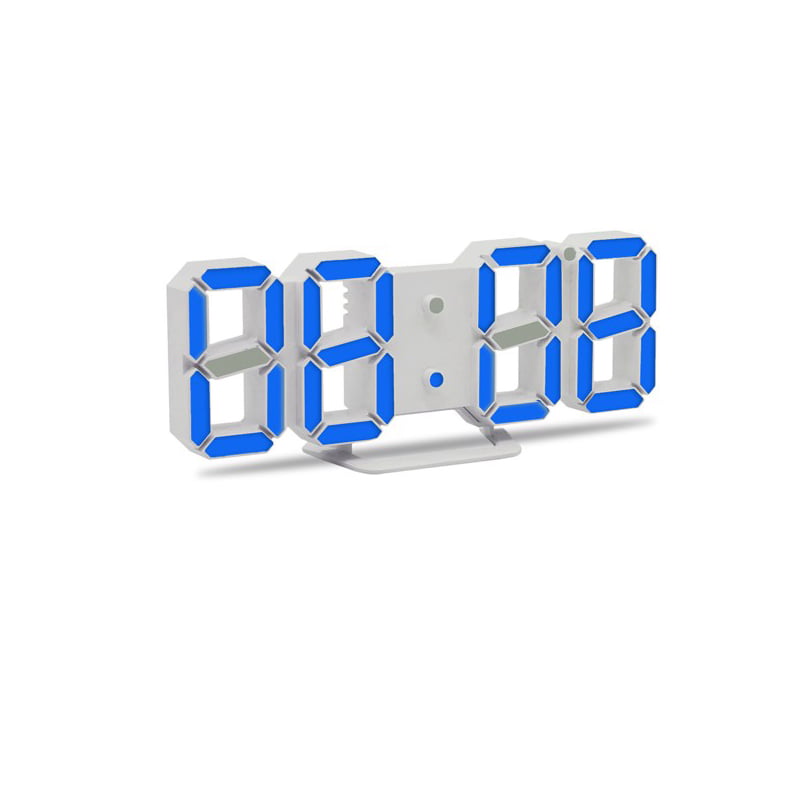 Tabletop Shelf Led Digital Alarm Clock For Desk Modern Home Decoration 3D W 