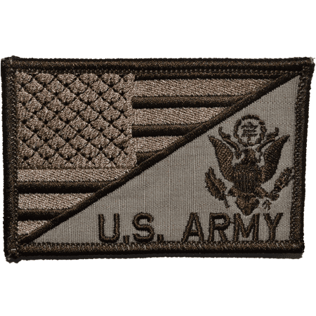 US Army With Text USA Flag - 2.25x3.5 Patch