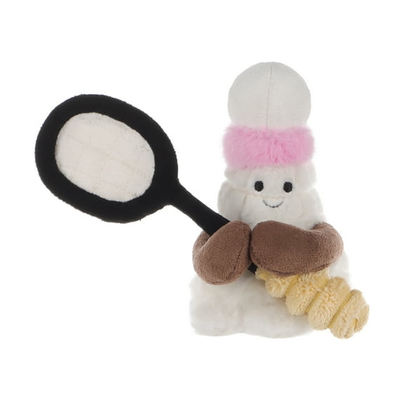 Apricot Lamb Happy Badminton Plush Toy for Kids 4 Inches