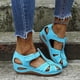 thumbnail image 1 of Moda Mujer Slide Hollow Out Sandalias cómodas Slope Heel Beach Casual Shoes Wmkox8yii  sa604, 1 of 9