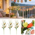 thumbnail image 2 of Easter Decoration Artificial Carrot Branch Easter Egg Pick Home Festive Decorative Bouquet For Vase Arrangements Table Centerpiece Spring Décor, 2 of 9