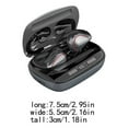 thumbnail image 2 of Sidaley Auriculares inalámbricos compatibles con Bluetooth Gancho para la oreja Auricular manos libres Cables de audio/vídeo Gris, 2 of 6