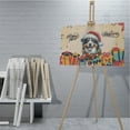 thumbnail image 4 of Merry Christmas Santa Miniature American Shepherd Scarf Twinkling Lights Xmas Holiday Horizontal Matte Canvas Poster MAS Dog Lover Gifts Wall Art Home Decor - 00022, 4 of 5