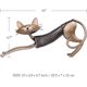 thumbnail image 2 of Escultura de gato Metal hierro hogar arte artesanía decoración muebles para el hogar adornos, 2 of 5