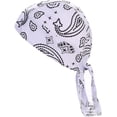 thumbnail image 2 of Do Rags Men Doo Rags for Motorcycle Biker Durags Men Skull Bandanas Dew Rags Sweat Wicking Head Wrap Helmet Liner Head Scarf, 2 of 7