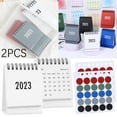 Mini Desk Calendar 20242025, Small Desktop Standing Flip Calendar