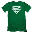 thumbnail image 2 of Superman Green & White Shield Adult 30/1 T-Shirt Kelly Green, 2 of 2