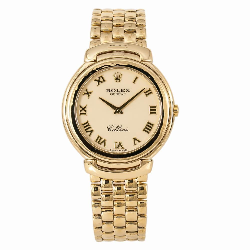 Pre-Owned Rolex Cellini 6623/8 Gold Watch (Certified Authentic \u0026 Warranty)  - Walmart.com