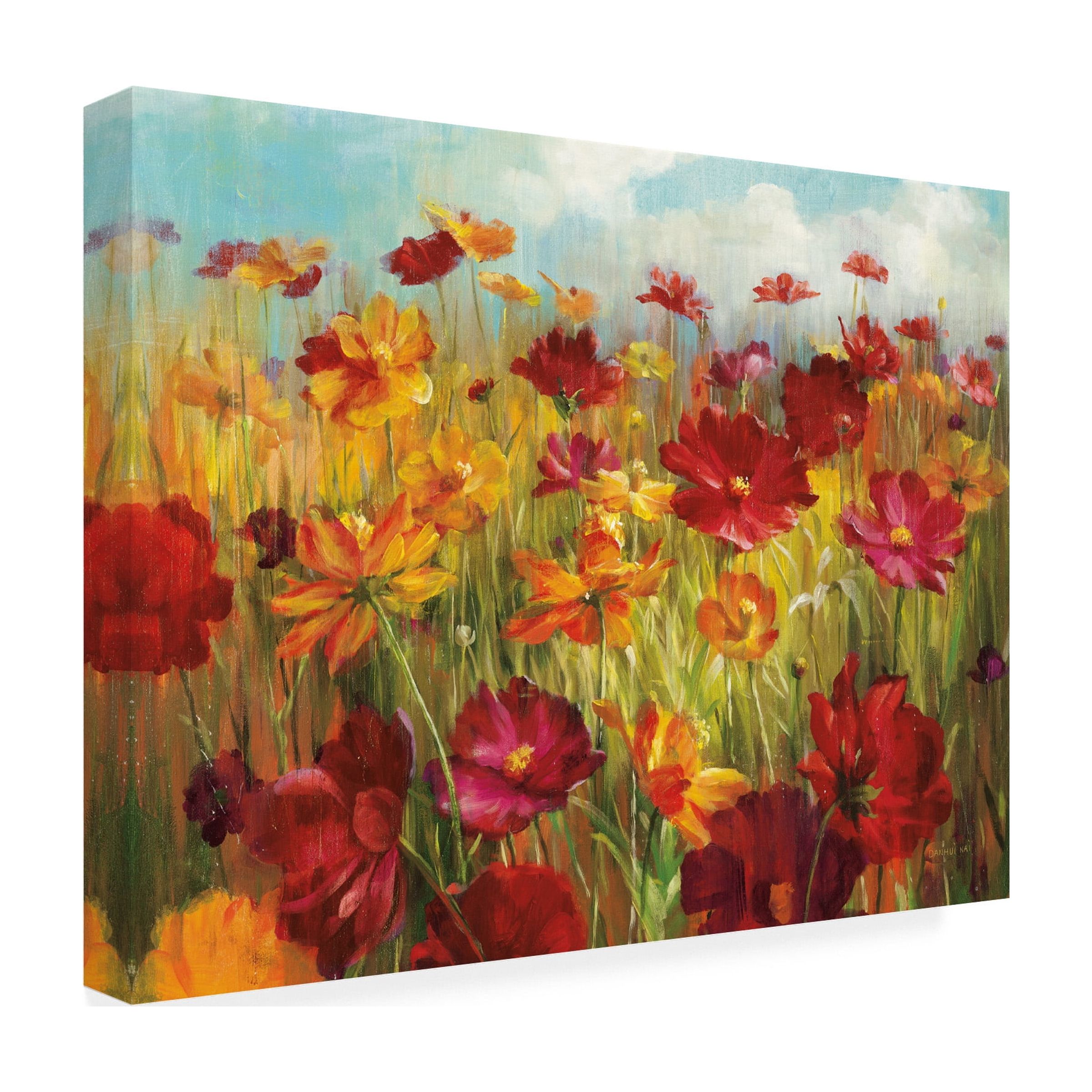 Trademark Fine Art 'Cosmos in the Field' Canvas Art by Danhui Nai