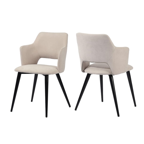 Set de 2 Sillas Comedor HOMEMAKE FURNITURE Color beige