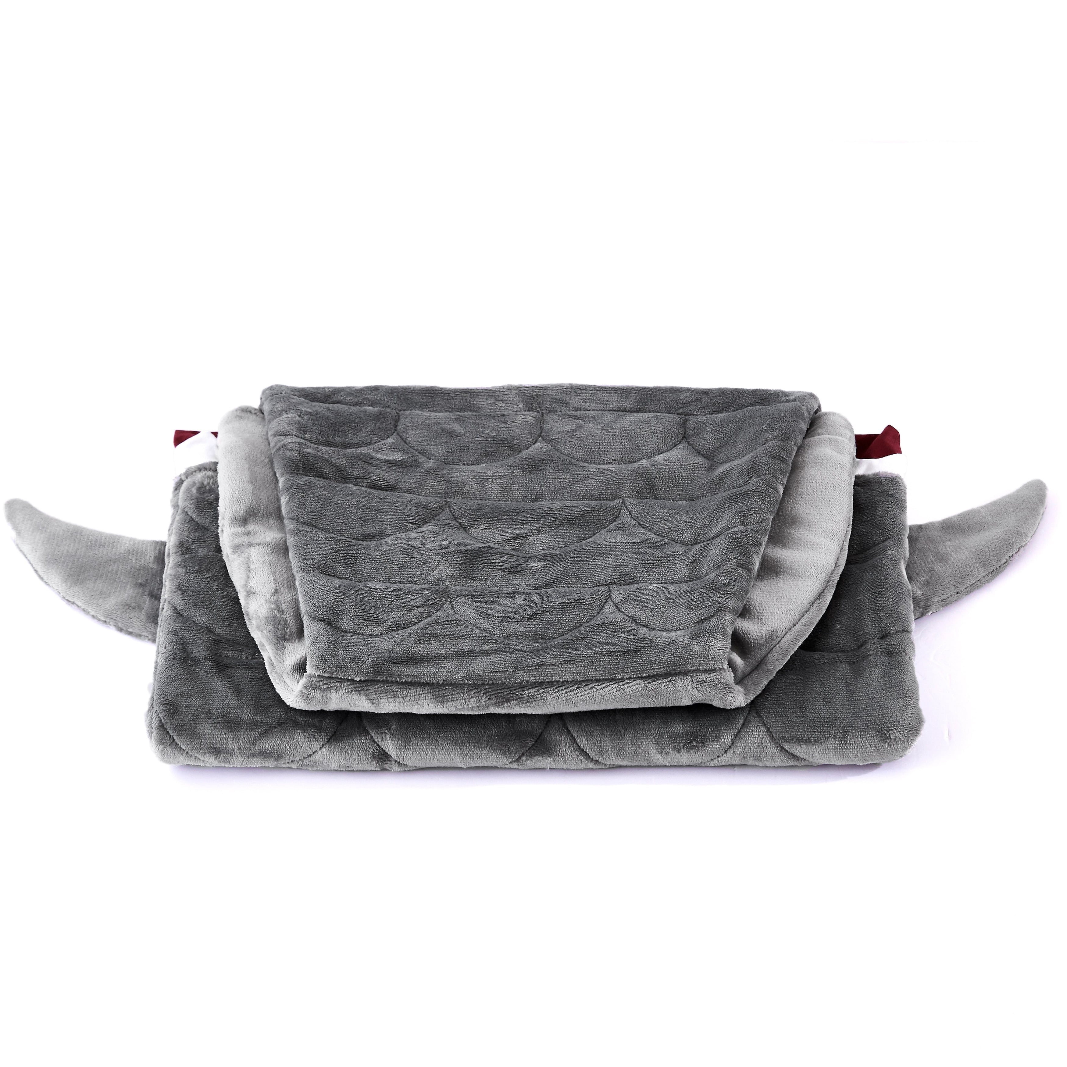 Shark Weighted Throw Blanket 5 lb Grey