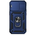 thumbnail image 6 of Decase Rugged Case for iPhone 14 Pro Max Heavy Duty Shockproof Case with Slide Camera Cover Built-in 360° Ring Holder Kickstand Magentic Protective Case For iPhone 14 Pro Max,Blue, 6 of 9