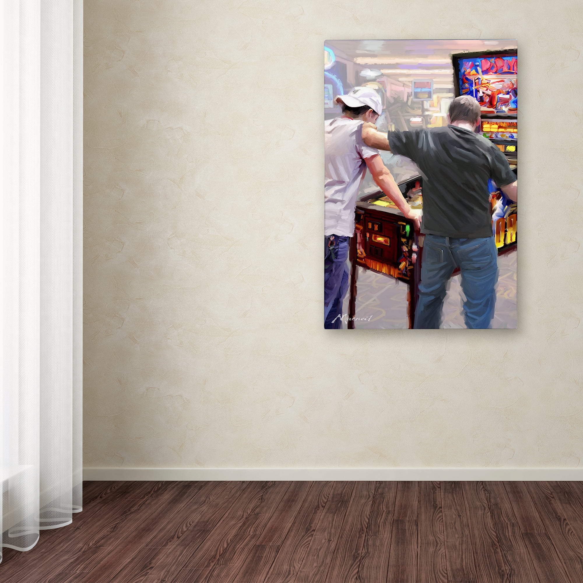 Trademark Fine Art 'Pinball' Canvas Art by The Macneil Studio