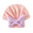 thumbnail image 1 of Gorro absorbente para secar el cabello, toalla de microfibra de secado rápido, gorro de ducha, turbante para secar el cabello mojado con lazo para mujeres y niñas., 1 of 8