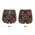 thumbnail image 3 of Gukieu Traditional Floral Polish Print Women's Sports Shorts with Drawstring Elastic Waistband for Running, Yoga, Fitness-Medium, 3 of 7