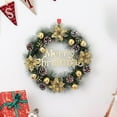 thumbnail image 6 of Front Door Wall Window Artificial Pine Cone Cedar Wreath Christmas Wreath with Golden Leaf 12 inch, 6 of 6