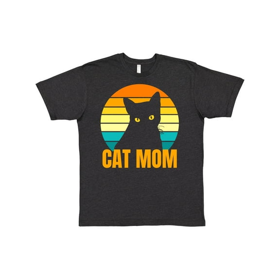 Inktastic Mother's Day Cat Mom Black Cat Sunset T-Shirt