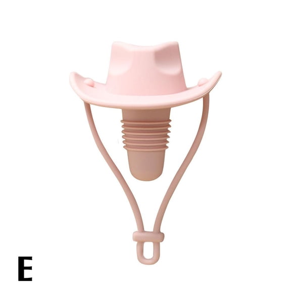 AYFFDIYI Bouchon de Vin en Silicone Bouchon de Chapeau de Cowboy Western Bouchon de Bouteille de Vin Étanche