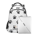 thumbnail image 7 of FORMRS Kids School Backpack Elementary Student Unisex Travel Bookbag with Reflective Stripes, Black Cartoon Cat Paw, 7 of 7