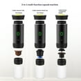 thumbnail image 2 of Portable Coffee Machine, 3 in 1 Cordless Electric Coffee Maker, Work with Capsule and Ground Coffee, Cold Brew and Heating Coffee Maker（black）, 2 of 5