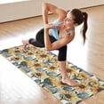 thumbnail image 6 of White Blue Sunflower Pattern Hot Yoga Mat Towel Non Slip for Hot Yoga - Quick-Drying Yoga Mat Cover with 4 Corner Pockets with Travel Bag - Hot Yoga Towel Non Slip Grip Moisture Wicking Sweat 70"x26", 6 of 6