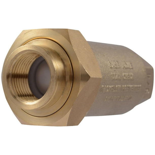 Válvula Cash Acme BF1 Dual Check 3/4 pulgadas en latón