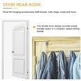 thumbnail image 5 of 2 Count Double Hook behind The Door White over Hooks, 5 of 8