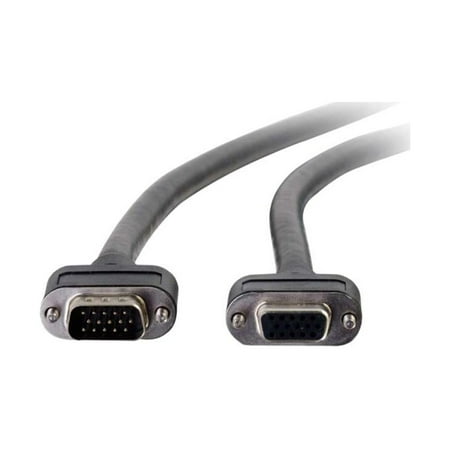 UPC: 0757120502364 | C2G 50236 Select VGA Video Extension Cable VGA Male to VGA Female  In-Wall CMG-Rated  Black (3 Feet  0.91 Meters)