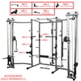 thumbnail image 5 of BD-7BCC Power Rack with Lat Pull & Cable Crossover Attachments, 5 of 8