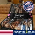 thumbnail image 3 of Custom Blankets with Photos Personalized Couples Gifts Customized Picture Blanket I Love You Gifts Birthday Gift for Wife Husband Girlfriend Boyfriend Blankets, 3 of 5