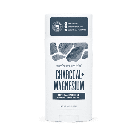 Schmidt's Charcoal + Magnesium Natural Deodorant Stick, 2.65