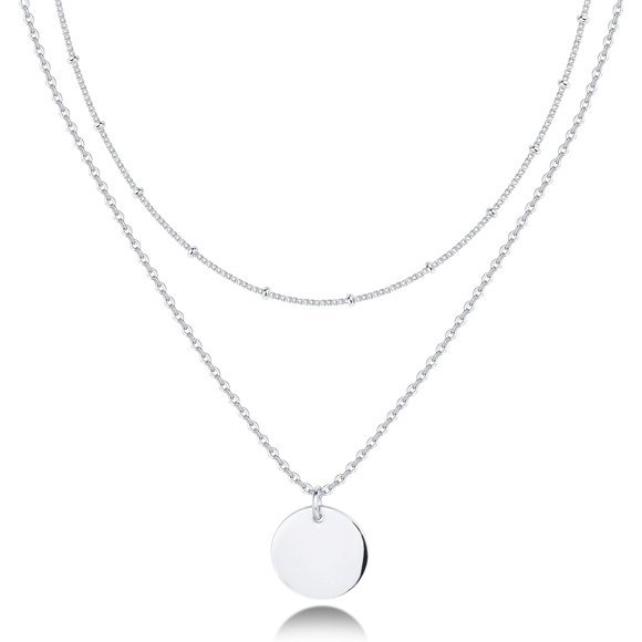 shiyou-14K Gold Plated Dainty Layering Necklaces for Women | Snake Chain, Curb Link, Paperclip Layered Chains