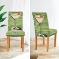 thumbnail image 3 of Yayeee 4 Pack Dining Chair Covers Stretch Parson Chairs Slipcovers Seat Protector, Red Martini, 3 of 6