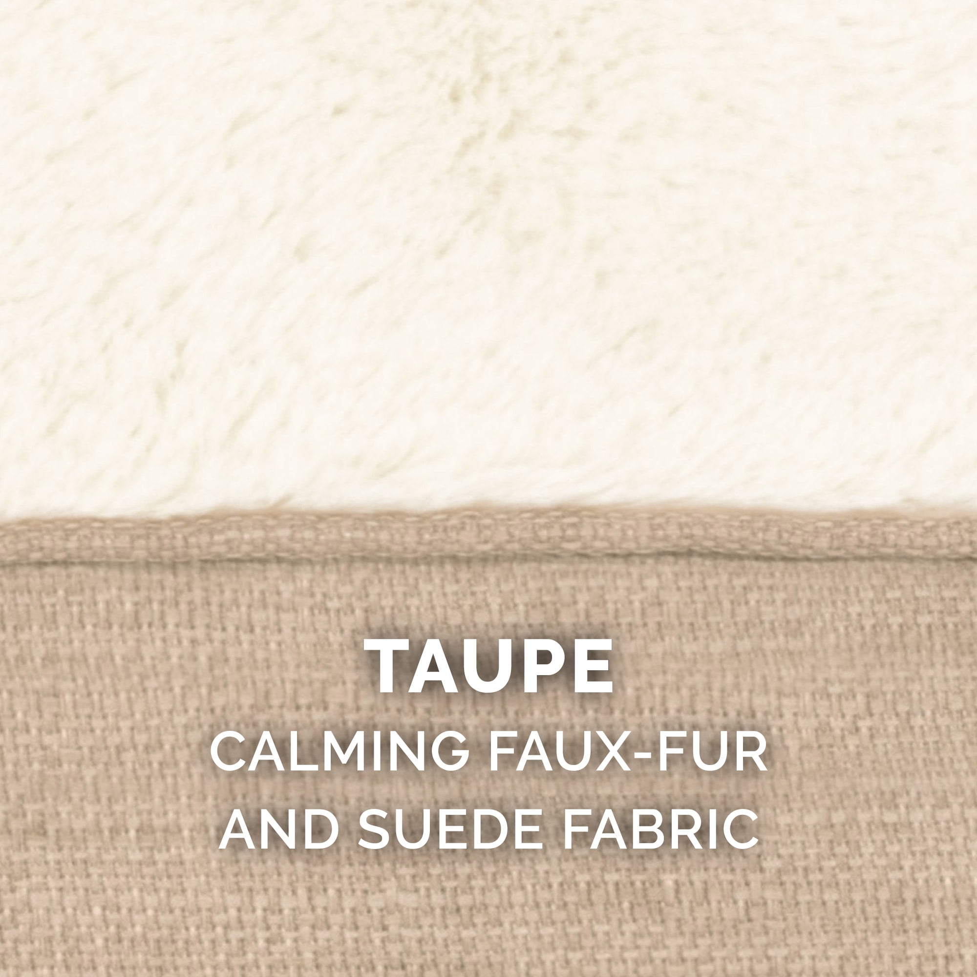 FurHaven Plush & Performance Linen Orthopedic Sofa Pet Bed for Dogs & Cats - Flax, Jumbo